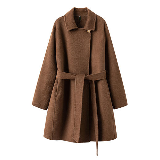 【四大金刚Manuela系列】三穿超显瘦~100骆驼绒大衣外套女 商品图2