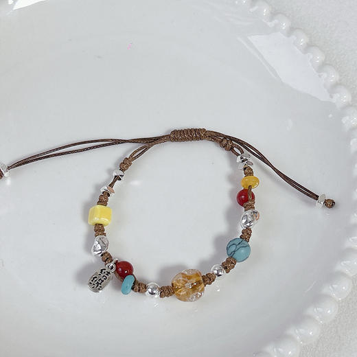 国风文创编织陶瓷可调节手链-纪念日百货门店同款167294792 商品图2