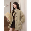 鹿向南「文诗入画」气质复古英伦风风衣女秋冬小众高级卡其色外套 商品缩略图0