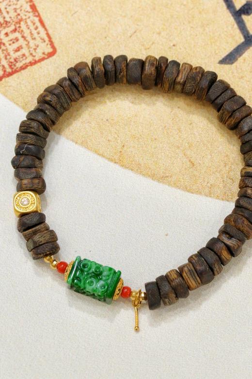 沉香翡翠手链 商品图4