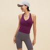 跃牌【颜值有理】系列   挂脖瑜伽背心含胸垫V领运动健身服美背裸感瑜伽服上衣女YB1346+YD1217+YK015 商品缩略图4