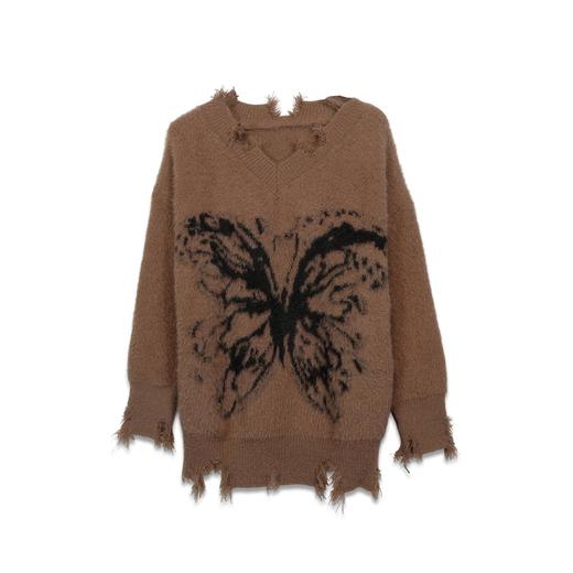 荒诞蝴蝶印花毛衣-纪念日百货门店同款165043261 商品图4