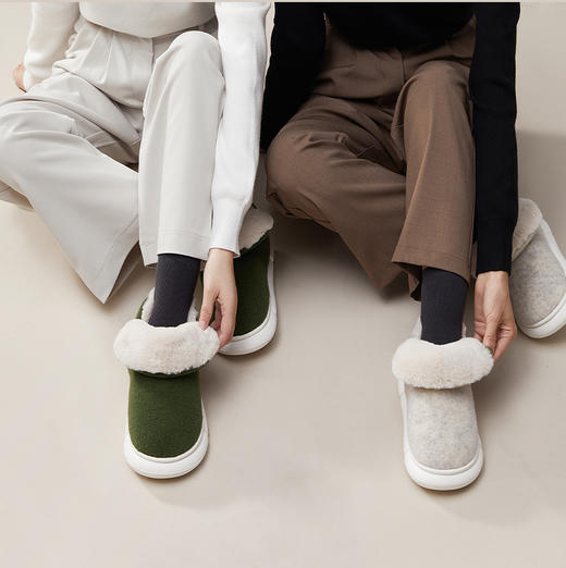 一周发货【加绒包跟室内棉鞋】棉拖鞋女冬家居室内加绒包跟老人棉鞋男外穿防滑毛毛保暖 商品图2