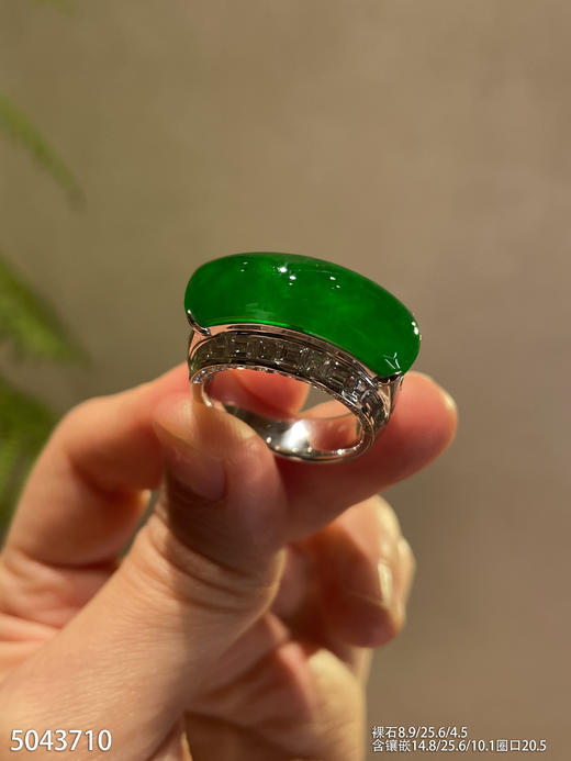 老坑帝王绿马鞍戒指【5043710】具体价格微信咨询 商品图2