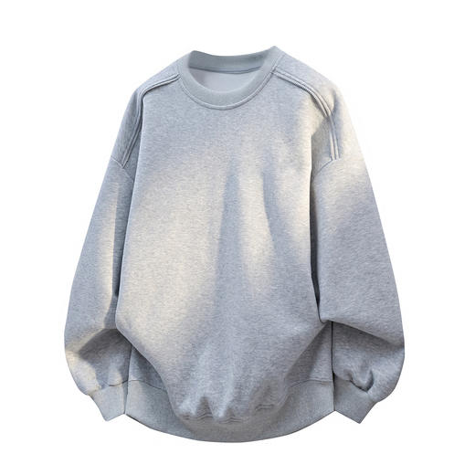 【YW】无忧购加绒卫衣男保暖宽松休闲外套加厚长袖打底衫B220WY50（截单后3-5天发货) 商品图9