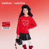 【balaOne】巴拉巴拉童装儿童卫衣女童2025新款春装加绒长袖上衣 商品缩略图0