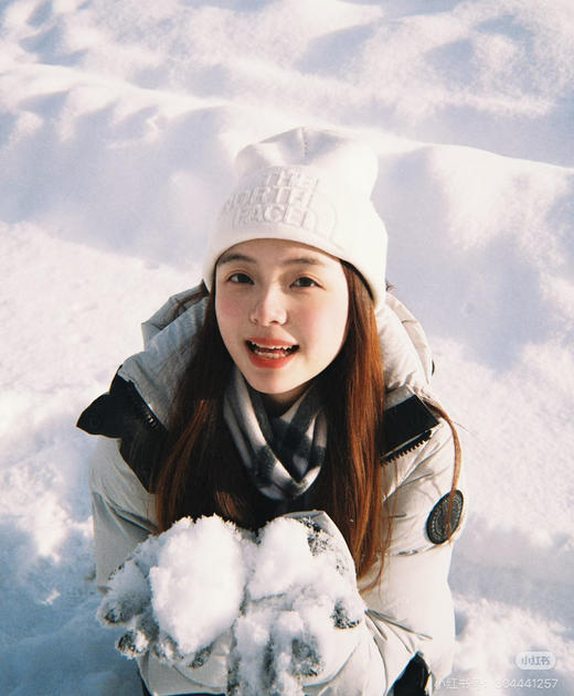 正品北面加厚毛线帽 商品图5