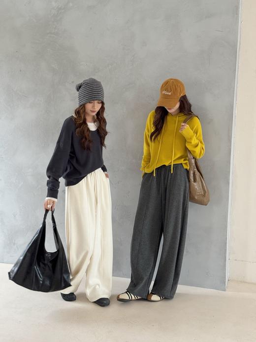 YW加绒卫裤休闲中线分割弯刀裤(LH)(LD)-纪念日百货167998651 商品图1