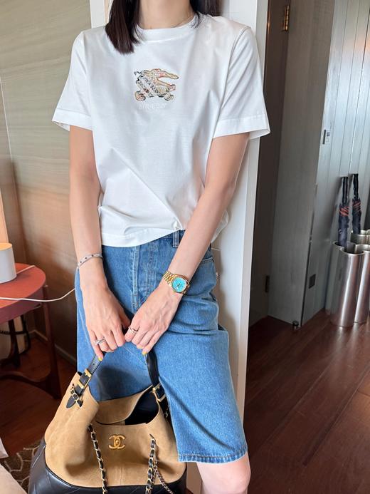 巴宝莉 5年新品 格纹骑士徽标T恤 (KX*MM) 商品图8