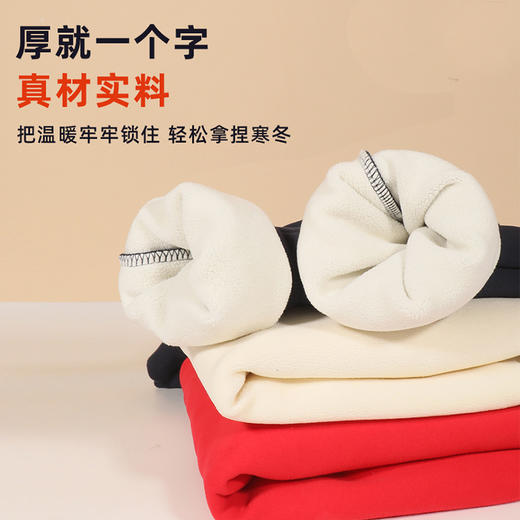 贝田2024新款冬季男童加绒卫衣秋冬款儿童加厚一体绒长袖套头上衣 商品图3