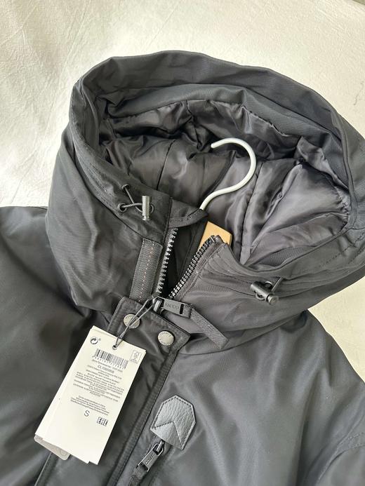 贝壳三 户外工装风加厚黑色派克棉衣御寒保暖连帽棉服男C110828 商品图2