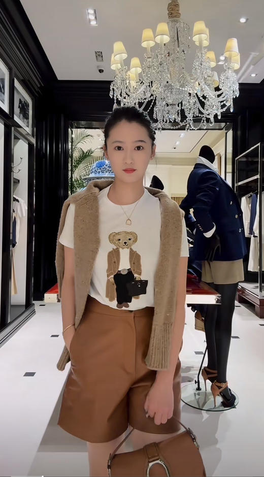 拉夫劳伦 25年紫标系列新款风衣小熊T恤(KX*MM) 商品图1