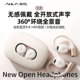 狼蛛无线电脑耳机挂耳式开放运动超长续航HIFI高音质