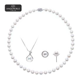 天使之泪 S925银淡水珍珠项链送珈白丽吊坠耳环SYJ23