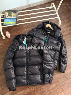 拉夫劳伦可拆卸连帽羽绒服男女同款