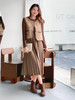 【百图lulu定制】【奢雅香风套装裙】经典粗花呢 撞色 马甲 百褶连衣裙 套装 商品缩略图6