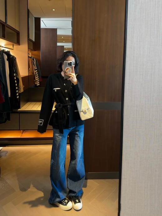 香奈儿 25秋冬新款徽章腰带毛织开衫（TM） 商品图5