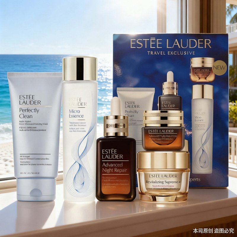 【全球购·直邮】STEE LAUDER雅诗修护五件套-智妍乳霜75ml+净莹柔肤洁面乳150ml+精华眼霜15ml+精华露100ml+经典原生液200ml【爆款专属】