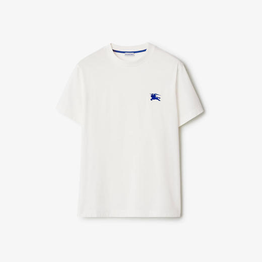 【一】BURBERRY 巴宝莉 男士马术骑士刺绣徽标棉质圆领短袖T恤 白色 8088295 B7347 商品图0