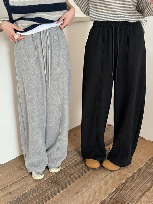 YW加绒卫裤休闲中线分割弯刀裤(LH)(LD)-纪念日百货167998651 商品图2