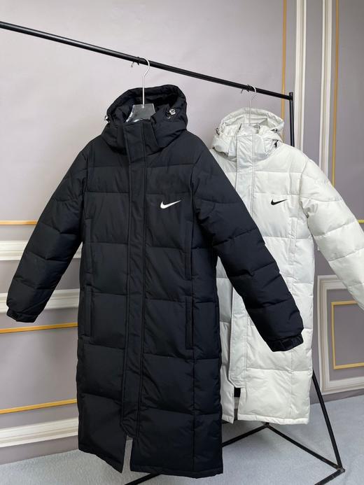 长款连帽羽绒服  90%白鸭绒NIKE耐克简约基础款印花欧版羽绒服 商品图0
