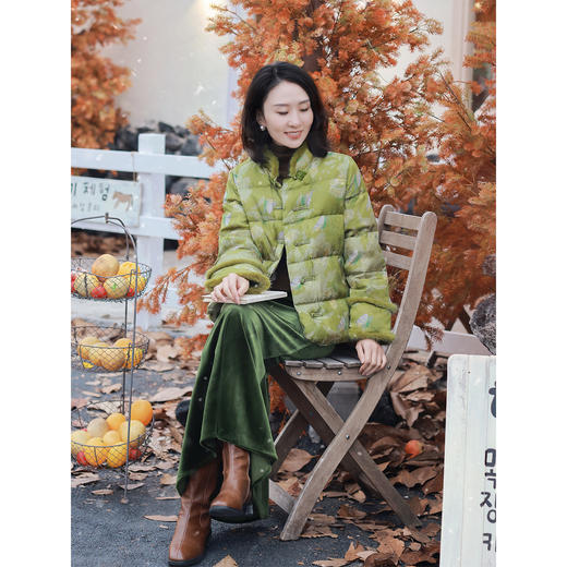 第一批5天发货，原价699，双11会员专享489！超文艺的中国风羽绒服 商品图1