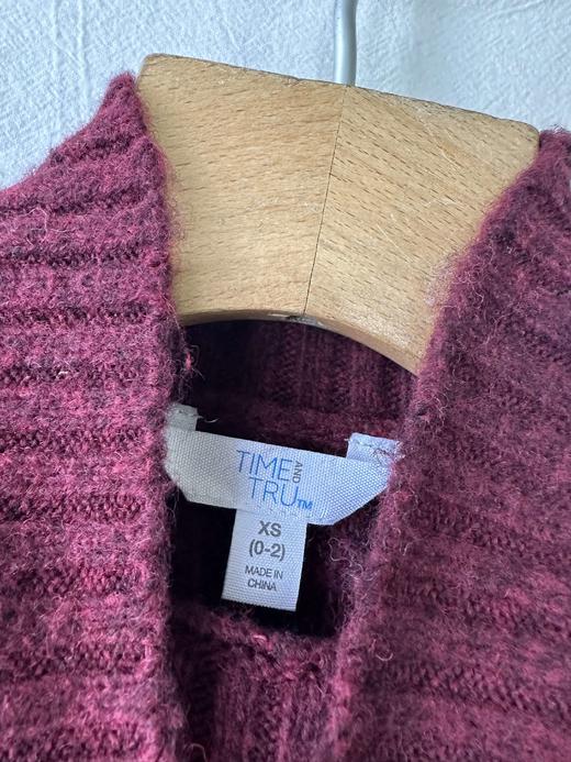 贝壳三 基础款半高领含羊毛弹力针织衫袖口翻边舒适毛衣C110813 商品图11