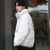 DRONKOO 2025 立领满幅肌理后幅刺绣下摆双层短款厚羽绒服 商品缩略图2