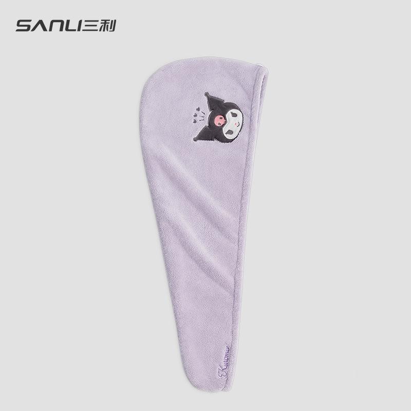 三利毛巾三丽鸥干发帽浅紫色