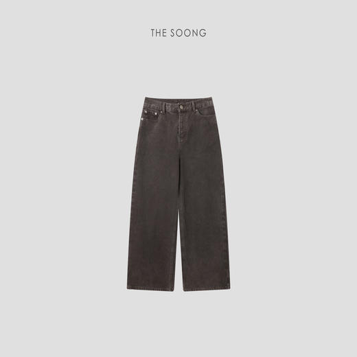 THESOONG"砂洗裤"獨家定制面料洗水酵洗无弹中腰休闲裤HWKZ8166 商品图0