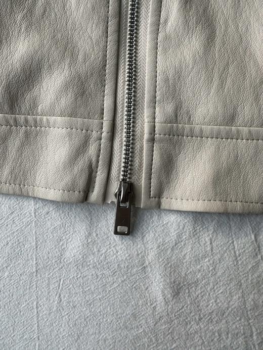 贝壳三 法式撞色翻领短款夹克外套短款巴恩风工装皮衣女C110802 商品图11