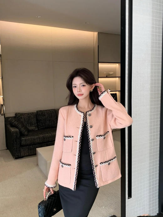 香奈儿 25秋冬新款珍珠花边呢外套（TM） 商品图1