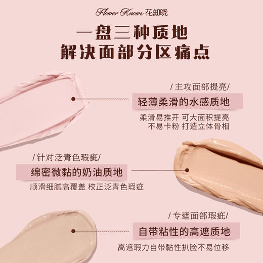 花知晓甜心小熊系列四色遮瑕膏-纪念日百货门店同款167543517 商品图1