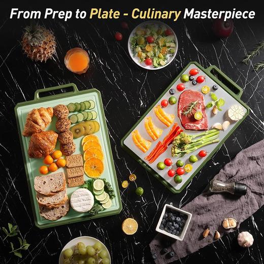 轻痕防滑双面材质抗菌防霉砧板（把手内嵌款大号） 商品图13