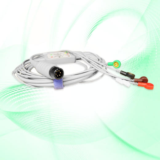 一体五导扣式心电导联线 商品图0