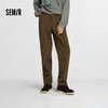 森马休闲裤男灯芯绒宽松锥形裤半松紧腰2025冬季新款长裤简约百搭 商品缩略图0