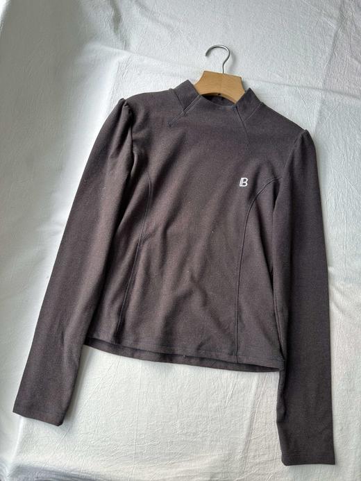 贝壳三 气质半高领柔软亲肤磨毛打底衫保暖修身内搭上衣C110803 商品图1