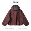 H917SDSA男士秋冬新款痞帅男装美式纯色拼接立领连帽羽绒服开衫宽松潮 商品缩略图5