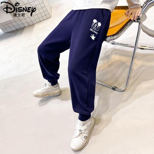 迪士尼男童裤子冬季加绒加厚洋气潮儿童秋装男运动裤一体绒冬装 商品图5