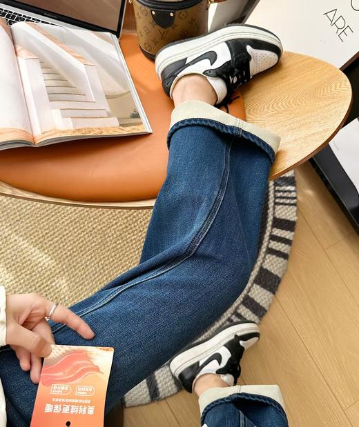 土耳其新款加绒小太阳保暖显瘦窄版阔腿长裤 商品图5