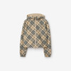 【一】BURBERRY 巴宝莉 女士马术骑士徽标贴花双面两穿短款格纹外套 格子色 8099029 C1506 商品缩略图0