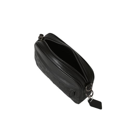 COACH蔻驰 Graham 22 浮雕 皮革 相机包斜挎单肩包 男款 黑色 商品图5