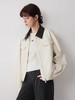 贝壳三 法式撞色翻领短款夹克外套短款巴恩风工装皮衣女C110802 商品缩略图8