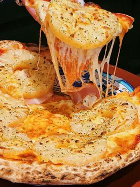 一整颗菠萝夏威夷培根披萨【手拍pizza】