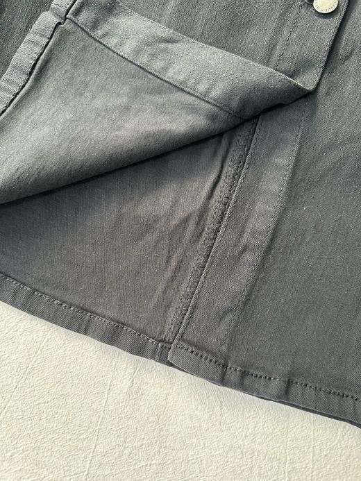 贝壳三 高腰纯色简约排扣牛仔裙小A字微包臀遮肉半身裙C110821 商品图5