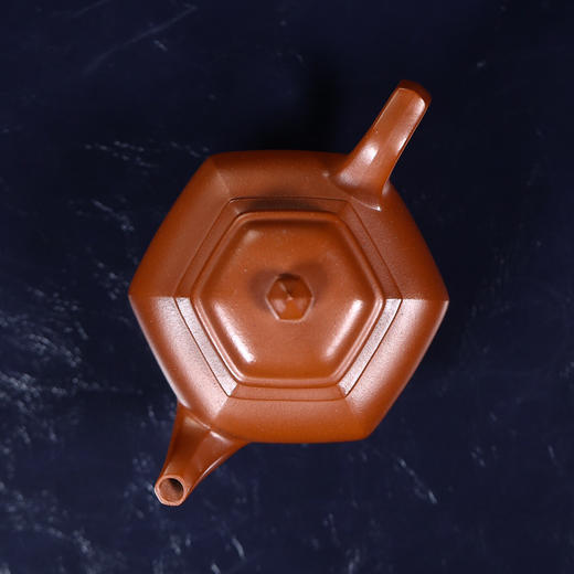 【青山特惠】全手工宜兴原矿朱泥六方笑樱紫砂壶.210cc 周玉奇（大拍级陶手） 商品图7
