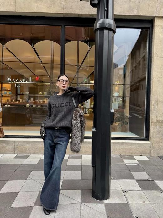 古驰 2025 FW字母提花针织圆领毛衣（DY） 商品图8