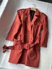贝壳三 英伦风双排扣复古宽松风衣腰带收腰显瘦短款外套C110819 商品缩略图2