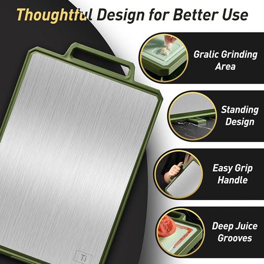 轻痕防滑双面材质抗菌防霉砧板（把手内嵌款大号） 商品图12