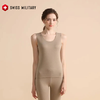 瑞士军工SWISS MILITARY冬季保暖内衣  男女款AB羊毛蚕丝无痕圆领背心上衣（两件装） 商品缩略图7
